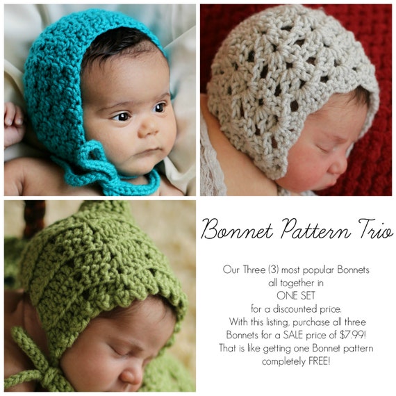 Easy crochet baby bonnet hotsell