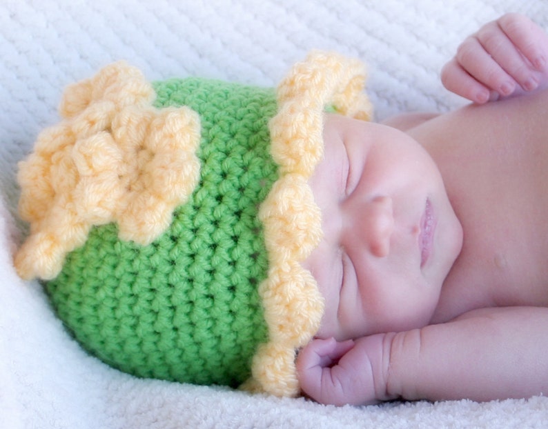 Baby Hat CROCHET PATTERN Beginner Beanie Cap Pretty Petal in 5 sizes 0-10 years image 2