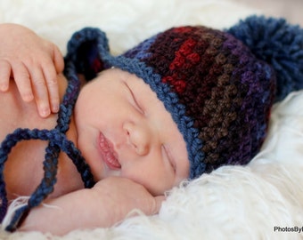 Baby Child Hat CROCHET PATTERN pdf BEGINNER Boy Girl in 6 sizes 0 to Teen Versatile Earflap