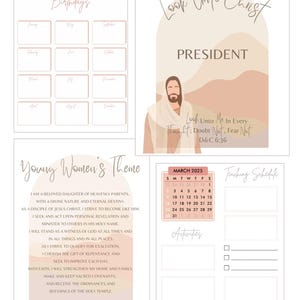 Young Women’s Binder Printables- Look Unto Christ 2025