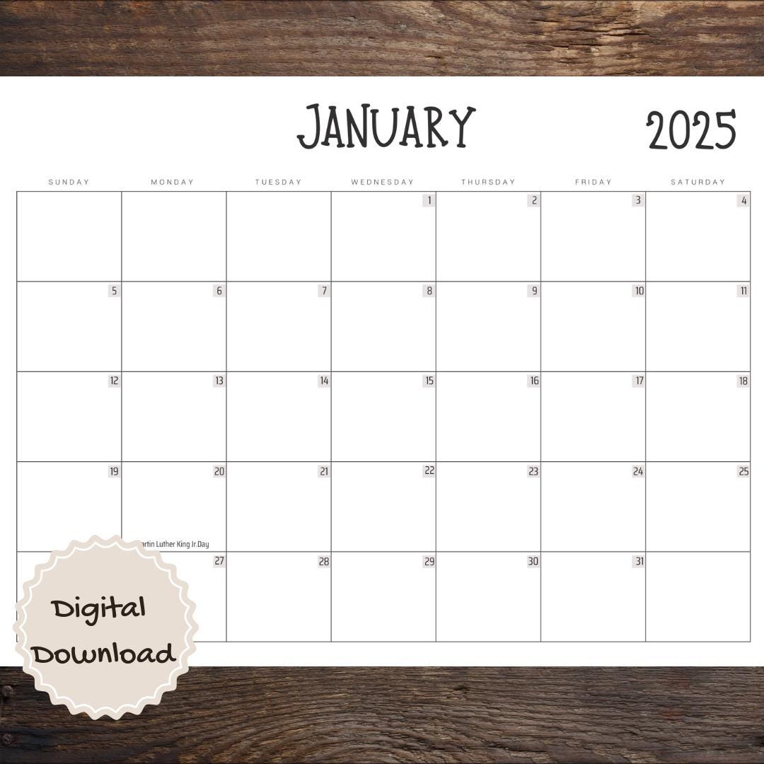  Kalender 2025, Kalender A4-Größe 2025, Kalender zum Ausdrucken - Etsy.de Motiv 