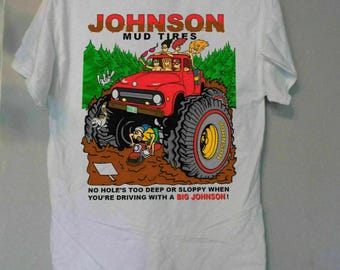 New Big Johnson Mud Reifen 90er Jahre Lustiges Konzert Vtg TShirt Größe S bis 4XL