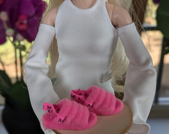Zuru Mini Brands: Sandalias rosas en miniatura de Barbie - Moda de casa de muñecas