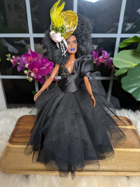 barbie black dress costume Barbie Kitty Hoop Dress Girl Costume XS 4T Black Pink Tail Fur Halloween