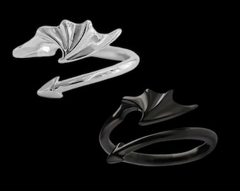 Toothless Dragon Ring: Adjustable Matching Couple Rings