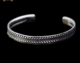 Tibetan Bracelet for Men, Men’s Cuff Bracelet, Style Adjustable Bangle for Men, Unique Masculine Jewelry, Gift for Him, Christmas Gift