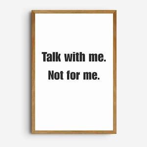 Arte de parede AAC para impressão, terapia da fala, download digital, decoração de conscientização sobre deficiência de comunicação