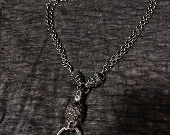 Gabor. Gaboratory. very Rare Silver Necklace of the Brand. Lion