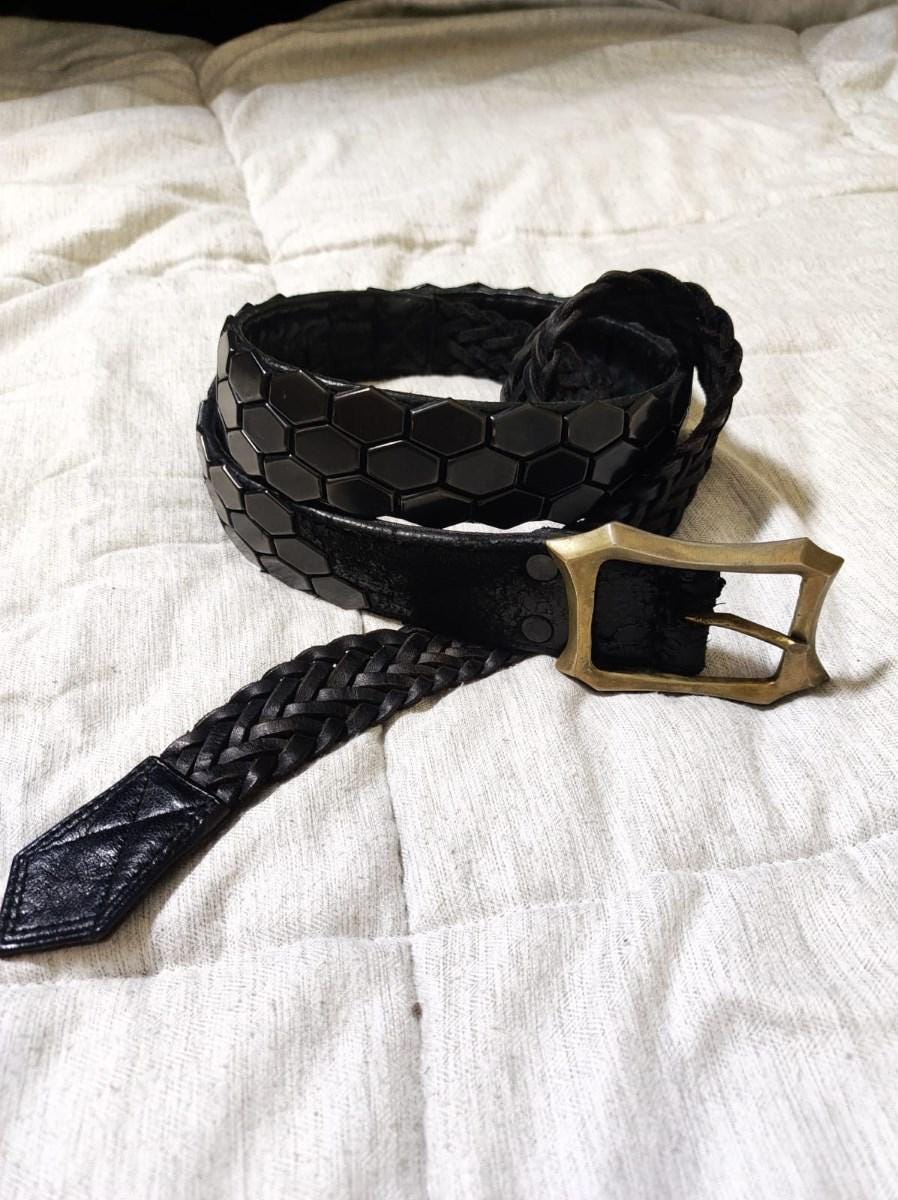 Kmrii Dragon Scale Studded Belt - Etsy
