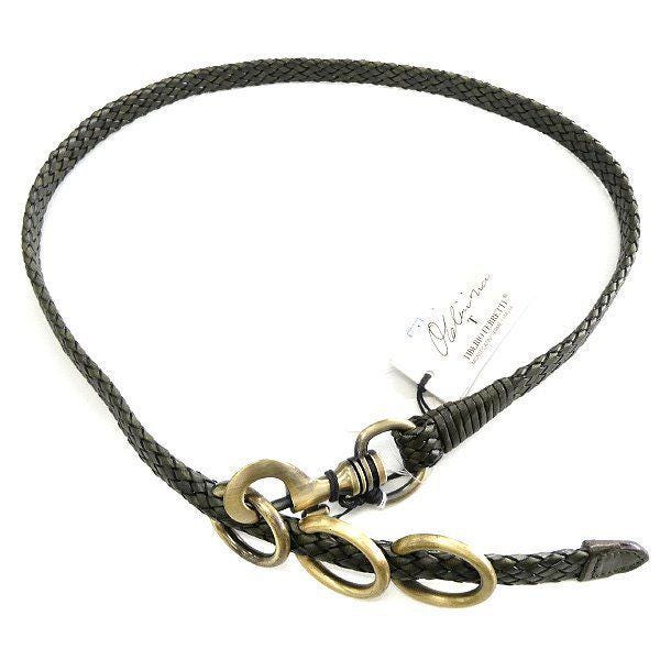TIBERIO FERRETTI Braided Leather Belt Unisex. - Etsy display picture 1