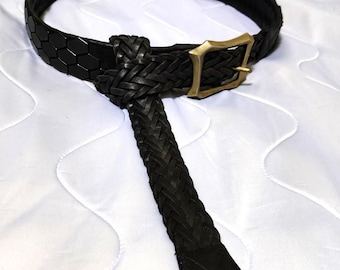 TIBERIO FERRETTI Studded Leather Belt. - Etsy display picture 1