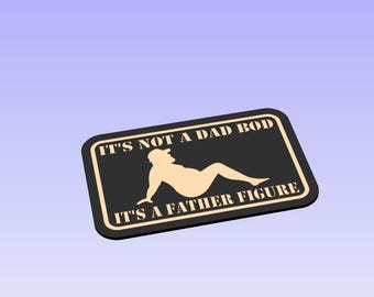 Dad Bod SVG Design - Funny CNC Laser & Vinyl Cutter File. Multiple Formats. Make T-shirts, Hat Patches, Signs