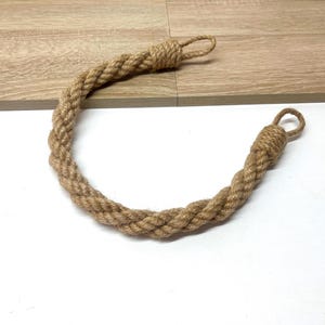 Rustic Jute Curtain Tiebacks – Natural Rope Holdbacks for Boho & Farmhouse Décor