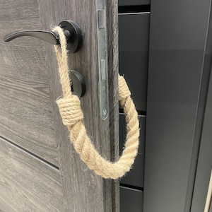 Rustic Jute Rope Knot Door Stop: Farmhouse Beach Decor