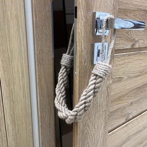 Door stopper -- Triple Twist Jute Door Stop – Rustic Rope Doorstop – Natural Farmhouse Decor