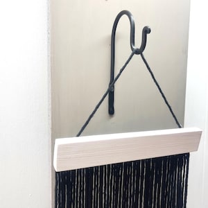 Black Metal Hook – Wrought Iron Hanging Hook for Planters, Pots, Lanterns & Garden Décor