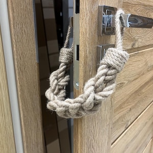 Jute Rope Door Stopper: Child & Pet Safe Home Decor