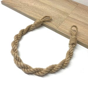 Twisted Jute Curtain Tiebacks – Double Rope Holdbacks for Rustic & Boho Window Decor
