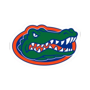 Adesivo coccodrillo, football universitario, college della Florida, adesivo per laptop