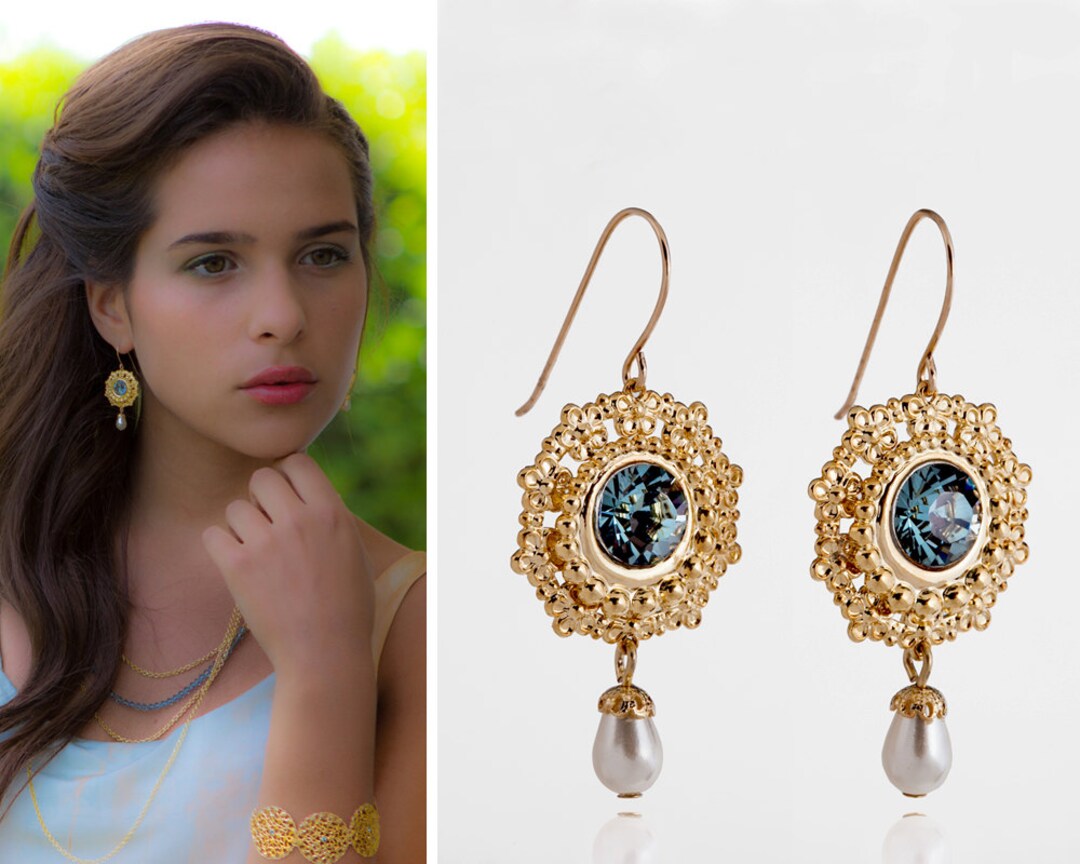 Something Blue Jewelry Blue Wedding Jewelry Blue Bridal Etsy