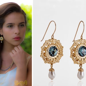 Something blue jewelry, Blue wedding jewelry, Blue bridal jewelry