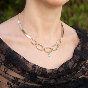 Blue mother of the bride jewelry, Elegant mother of the bride jewelry, Mother of the bride necklace, Necklace for mom
