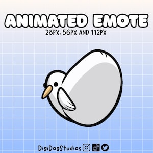 Animated Emote Bird Butt | Twitch alerts | For Twitch, Youtube, kick and Discord