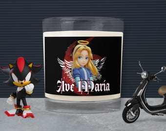 Vela conmemorativa de María / Vela sin aroma de Shadow the Hedgehog / Regalo para un fan de Sonic