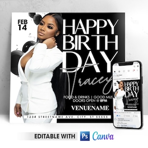 Editable Birthday Party Invitation