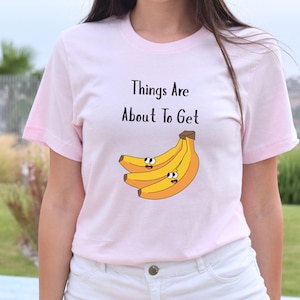 バナナが食べられそうなユニセックスシャツ、フルーツ好きへのギフト