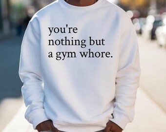 Funny Gym Sweatshirt, Unisex Crewneck Jumper, Lifting Workout Pullover, Gift for Fitness Lover, Pump Cover, Gag Apparel