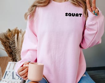 Fitness Hoodie, Cute Workout Sweatshirt, Lifting Pump Cover, Weightlifting Hoodie, Squat Women's Sweatshirt, Gift for her, Gym gift
