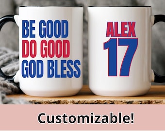 Personalized Buffalo Football Mug, Josh Allen Inspired Gift