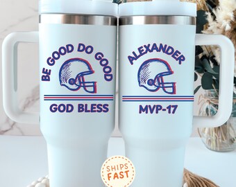 Personalized Buffalo Football Tumbler, Custom Fan Gift