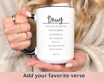 Personalized Bible Verse Coffee Mug: Custom Christian Gift