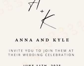 Horseshoe Wedding Invite & Details