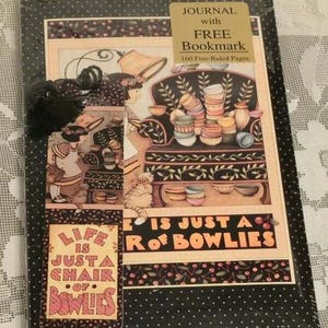 NOS Sealed Mary Engelbreit Journal & Bookmark Life is Just a Chair of Bowlies