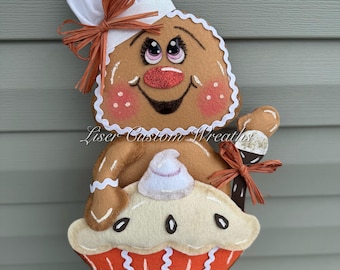 Made to Order**, Gingerbread, Gingerbread Attachment, Wreath Attachment, Fall Attachments, Fall Wreath Attachment, Turkey Attachment, Turkey