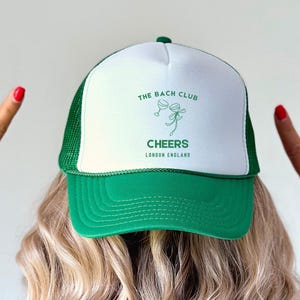 Ort Bach Club Bachelorette Hüte, Benutzerdefinierte Bachelorette Trucker Hat, Der Bach Club, Bachelorette Social Club, Trinkhut