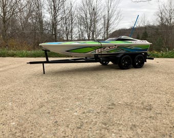 3D Printed RC Boat Trailer Kit Fits Traxxas Blast Dual Axle
