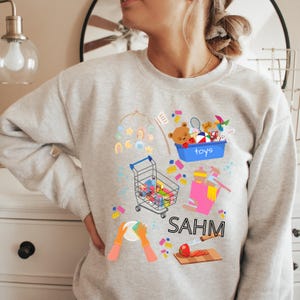 Sweatshirt Stay At Home Mom Apparel for Her Mom Comfortable Pullover Work from Home Mom Attire for Motherhood Apparel Cozy Sweatshirt SAHM