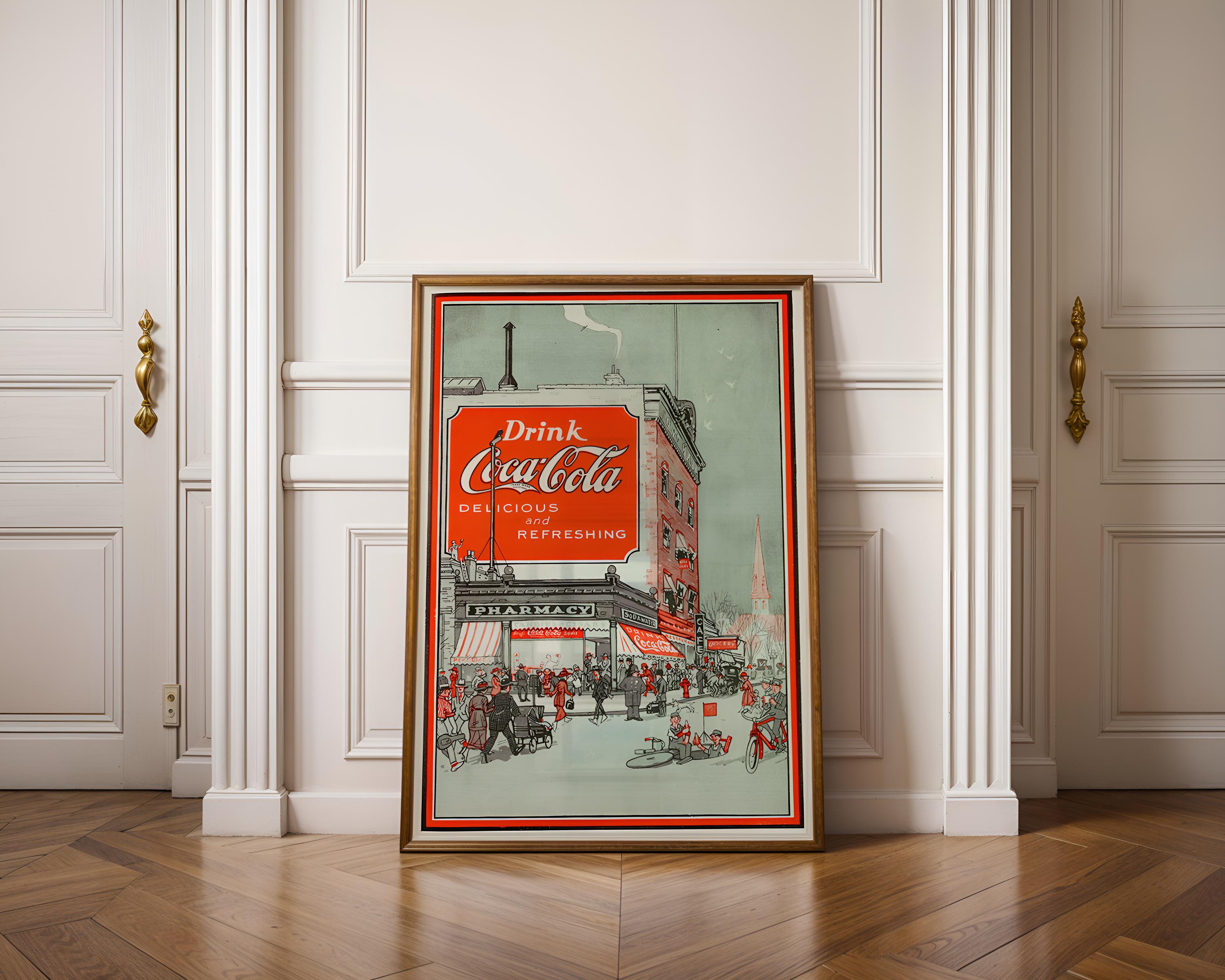 Coca Cola Shop Poster - Etsy Coca Cola Shop Poster - Etsy