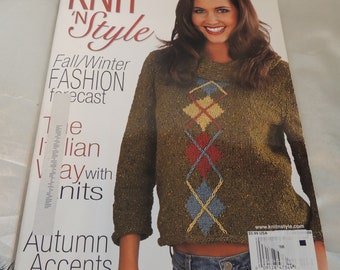 REDUCED PRICE!!! Knit 'N Style Magazine October 2006 Knitting Patterns