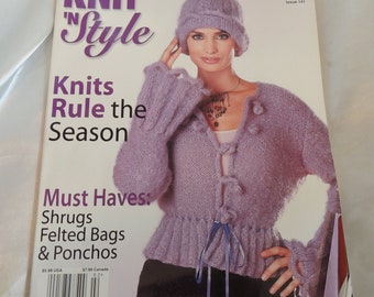 REDUCED PRICE!!! Knit 'N Style Magazine February 2006 Knitting Patterns