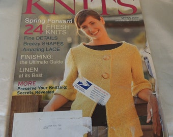 REDUCED PRICE!!! Interweave Knits Magazine Spring 2008 Knitting Patterns