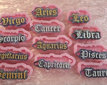 Zodiac-sleutelhangervormen, 1/4 inch dik