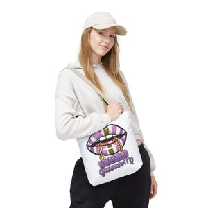 Stilvolle Jungfrau Königin Tote Bag - schicke Tasche, Astrologie Geschenk, trendiges Accessoire, Shopper Tote, Sternzeichen Liebhaber Tasche