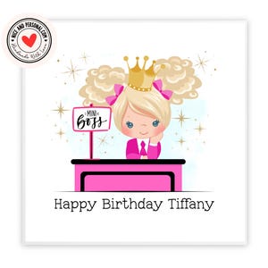 起業家、ミニボスの誕生日カード | 彼女、娘、友人、姉妹、孫娘、姪へのお祝い、幸運、お疲れ様のカード