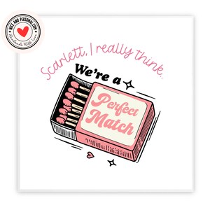 Wij zijn een perfecte match-kaart | Valentijnsdagkaart voor hem, haar, echtgenoot, vrouw, vriend, vriendin, partner, bestie, verloofde, wederhelft 03
