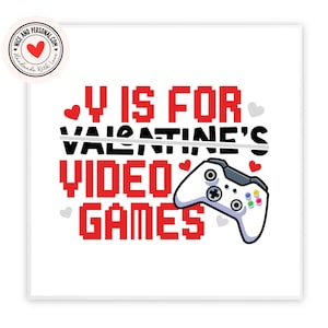 V ist für Videospiele Karte | Valentinstagskarte für Sie, Ihn, Ehemann, Ehefrau, Freund, Freundin, Partner, Bestie, Verlobte, andere Hälfte